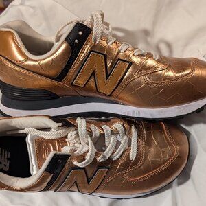 New balance 574 metallic